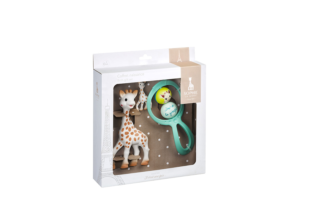 Sophie la girafe en boîte cadeau (18 cm) : Sophie la girafe