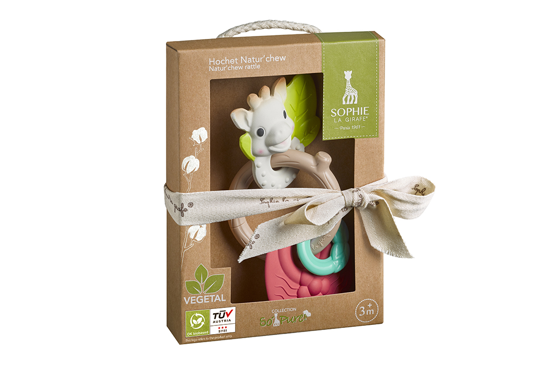 Hochet Soft maracas Sophie la girafe (double matière - en boite cadeau)